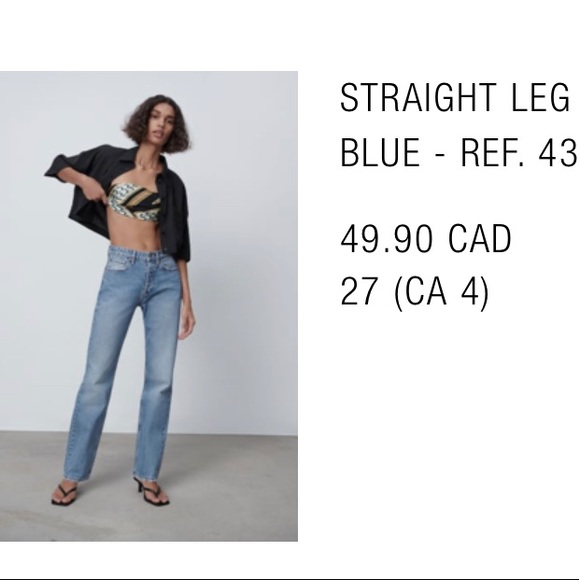 Zara jeans, like new, never washed, Size 4/36 - Picture 8 of 8